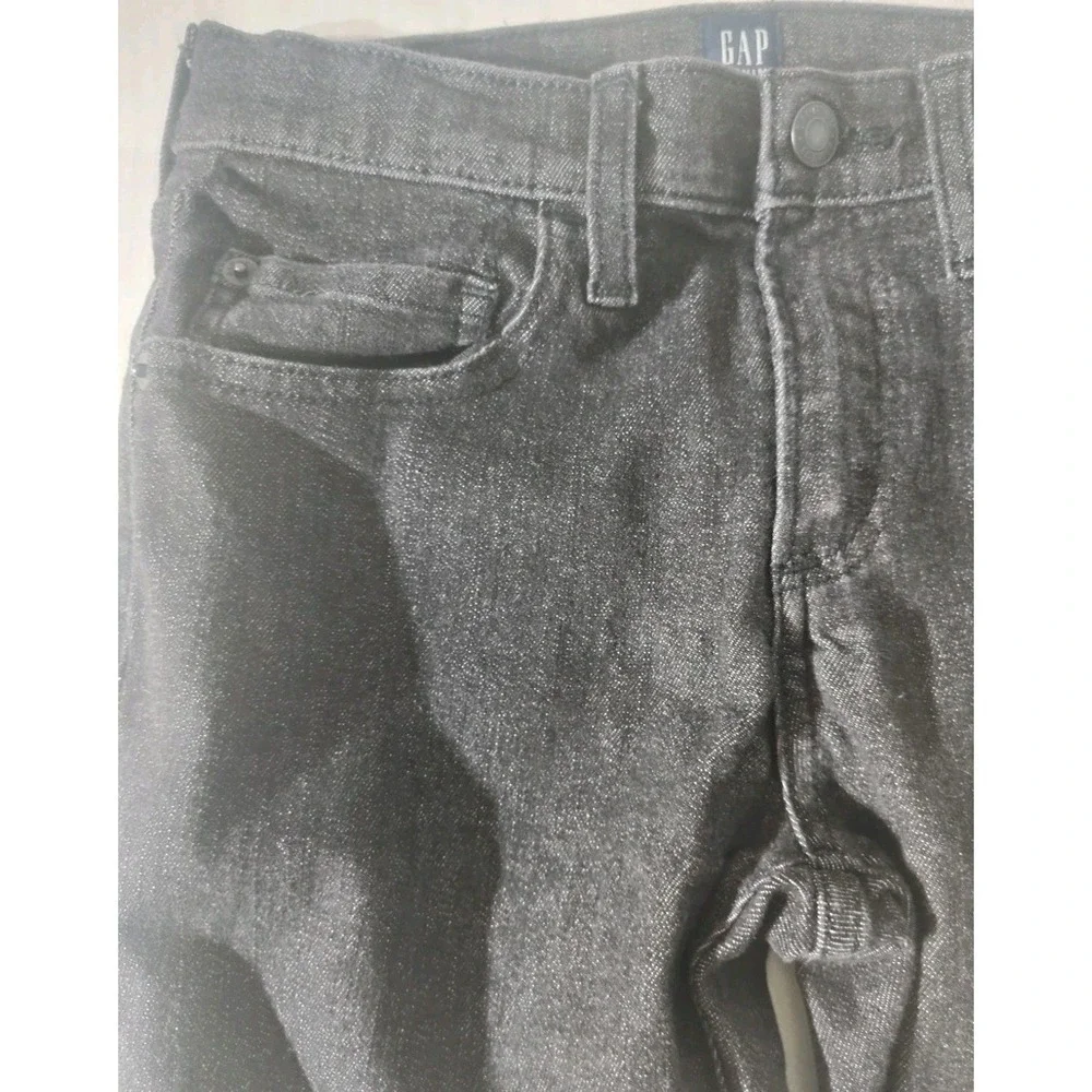 GAP Kids Jeans Boy Sz 12 Black Skinny Casual Stretchy Denim Slim Fit‎ Pants
